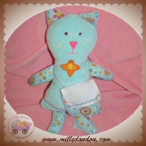 DMC DOUDOU CHAT BLEU TURQUOISE SAC A BRODER SOS