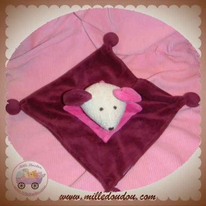 MAXITA DOUDOU SOURIS PLAT ROSE FUSHIA SOS