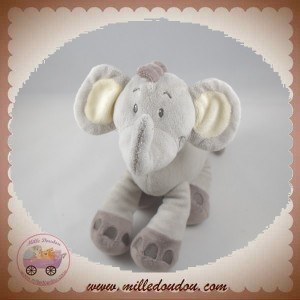 MOTS D'ENFANTS DOUDOU ELEPHANT GRIS SOS