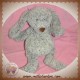 NOUNOURS DOUDOU LAPIN CHIEN BOUCLETTE GRIS VIOLET SOS