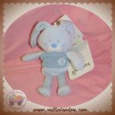 BERLINGOT DOUDOU LAPIN GARCON BLEU MOUCHOIR CAJOU SOS