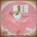 BERLINGOT DOUDOU FILLE POUPEE PLATE ROSE MOUCHOIR SOS