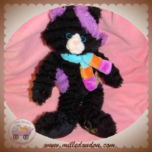 HISTOIRE D'OURS DOUDOU CHAT NOIR VIOLET SOS