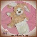 BABYNAT DOUDOU LAPIN GOLDY BEIGE BOUCLETTE MOUCHOIR SOS