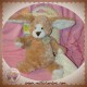 BABYNAT DOUDOU LAPIN GOLDY BEIGE BOUCLETTE MOUCHOIR SOS