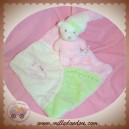 HERGESTELIT SOS DOUDOU OURS BLANC ROSE MOUCHOIR PAPILLON