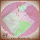 HERGESTELIT SOS DOUDOU OURS BLANC ROSE MOUCHOIR PAPILLON