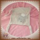 KIABI SOS DOUDOU MOUCHOIR PLAT RAYE BEIGE MOUTON