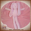 PETIT BATEAU SOS DOUDOU LAPIN ROSE VELOURS 