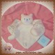 TROUSSELIER DOUDOU OURS TRIANGLE PLAT BLANC SOS