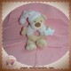 BOUT'CHOU MONOPRIX DOUDOU OURS MARRON HOCHET ROSE ETOILES SOS