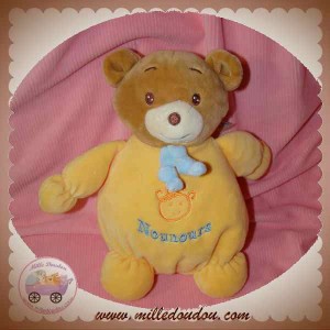 NOUNOURS DOUDOU LAPIN OURS CACHE CACHE VIOLET ROSE SOS