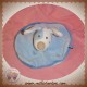 SUCRE D'ORGE SOS DOUDOU CHIEN PLAT OVAL BLEU BLANC 