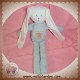 PETIT BATEAU SOS DOUDOU LAPIN RAYE VERT KAKI FIL DE QUALITE