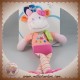 MOTS D'ENFANTS DOUDOU GIRAFE VACHE ROSE JAMBES SOS