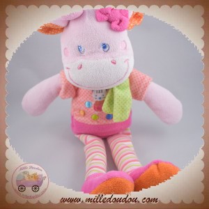 MOTS D'ENFANTS DOUDOU GIRAFE VACHE ROSE JAMBES SOS