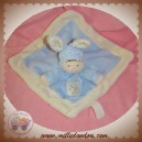 NICOTOY SOS DOUDOU GARCON DEGUISE LAPIN PLAT BLEU ECRU