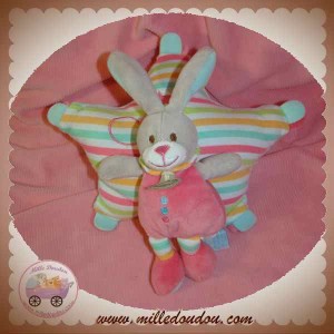 BABYNAT BABY NAT DOUDOU LAPIN STELLA ETOILE MUSICAL ROSE SOS