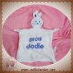 DODIE SOS DOUDOU LAPIN PLAT BLANC BLEU