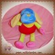 PLAYKIDS CMI DOUDOU CHIEN BLEU RAYE ROUGE ROSE SOS