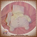 NOUNOURS SOS DOUDOU POUPEE HOCHET ROSE ECRU