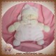 NOUNOURS SOS DOUDOU POUPEE HOCHET ROSE ECRU