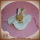 DOUDOU ET COMPAGNIE SOS LAPIN MARRON PLAT BLANC BIO NATALYS