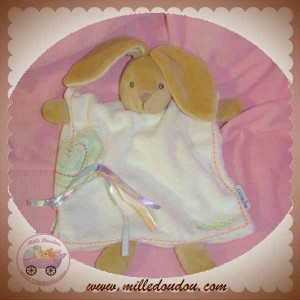 sos doudou Lapin KALOO patchwork multicolore boule coeur