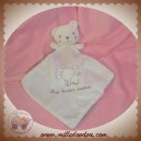 NICOTOY DOUDOU OURS PLAT BLANC GRIS ELEPHANT TENDER SOS