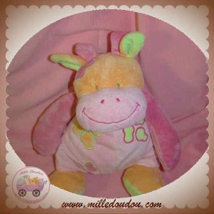 DOU KIDOU SOS DOUDOU VACHE GIRAFE ROSE DOUKIDOU 27 cm