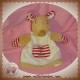 TCF DOUDOU SOURIS MARRON BEIGE MARIONNETTE ROUGE SUCETTE SOS