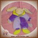 BABYNAT BABY NAT DOUDOU LAPIN QUASI PLAT JAUNE VIOLET