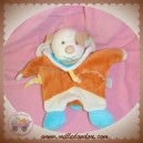 DOUDOU ET COMPAGNIE CHIEN ECRU PLAT MARIONNETTE ORANGE SOS