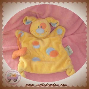 NATTOU SOS DOUDOU CHIEN LAPIN MARIONNETTE JAUNE ROND OS