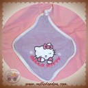 SOS DOUDOU MOUCHOIR PLAT VIOLET HELLO KITTY