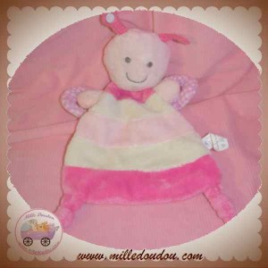 ZEEMAN DOUDOU PAPILLON PLAT ROSE SOS