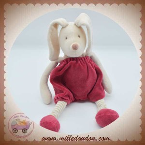 MOULIN ROTY DOUDOU LAPIN BEIGE SHORT ROUGE LINVOSGES SOS