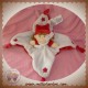 NICOTOY DOUDOU LUTIN POUPEE FILLE PLATE BLANC ROUGE SOS