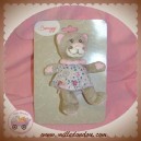BENGY DOUDOU CHAT GRIS ROSE ROBE TISSU MARIANNE SOS