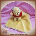 DISNEY DOUDOU WINNIE L'OURSON MOUCHOIR JAUNE FLEUR SOS