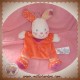 KIABI SOS DOUDOU LAPIN PLAT ROSE FONCE COEUR VIOLET