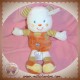 KIABI SOS DOUDOU OURS BLANC SALOPETTE ORANGE N°2 PULL