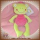 NICOTOY DOUDOU GRENOUILLE ROSE VERT SOS