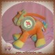 NICOTOY DOUDOU LION ORANGE JAUNE MUSICAL SOS SOS