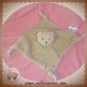 CADES SOS DOUDOU OURS PLAT BEIGE BLANC NOEUD