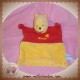 DISNEY DOUDOU OURS WINNIE L'OURSON PLAT JAUNE ROUGE NICOTOY SOS