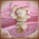 DOUDOU ET COMPAGNIE OURS MARRON BEIGE HOCHET MACARON SOS