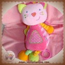 BABYSUN BABY SUN DOUDOU CHAT ROSE MUSICAL TRIANGLE 30 cm SOS