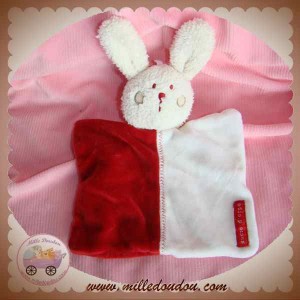 SUCRE D'ORGE DOUDOU LAPIN BOUCLETTE PLAT BLANC ROUGE SOS