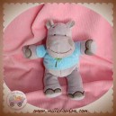 INFLUX DOUDOU HIPPOPOTAME GRIS PULL BLEU CM SOS